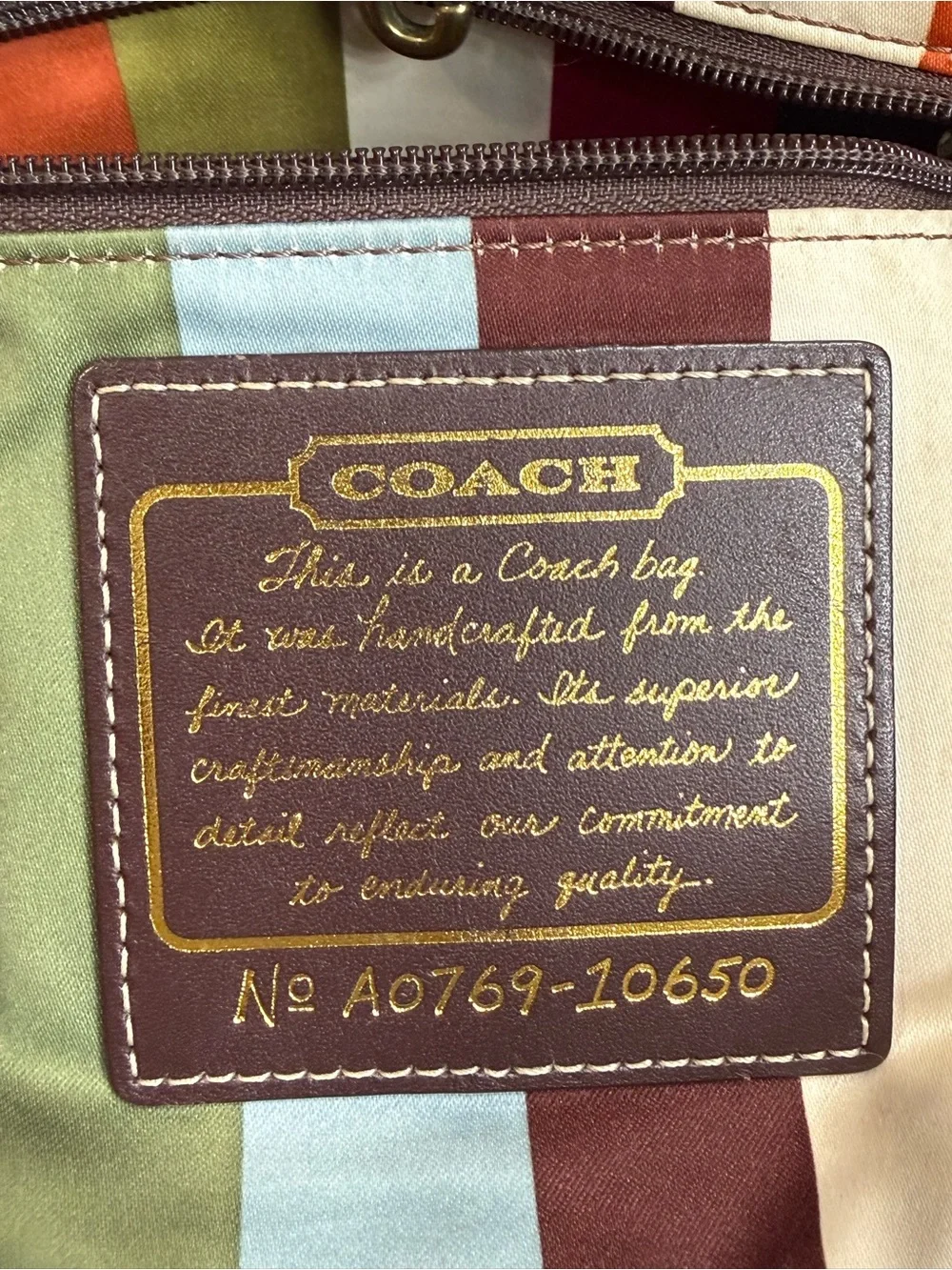 Coach style 10650